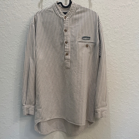 Jameson Whiskey Striped Button-Down Long Sleeve Shirt - Picture 3 of 5